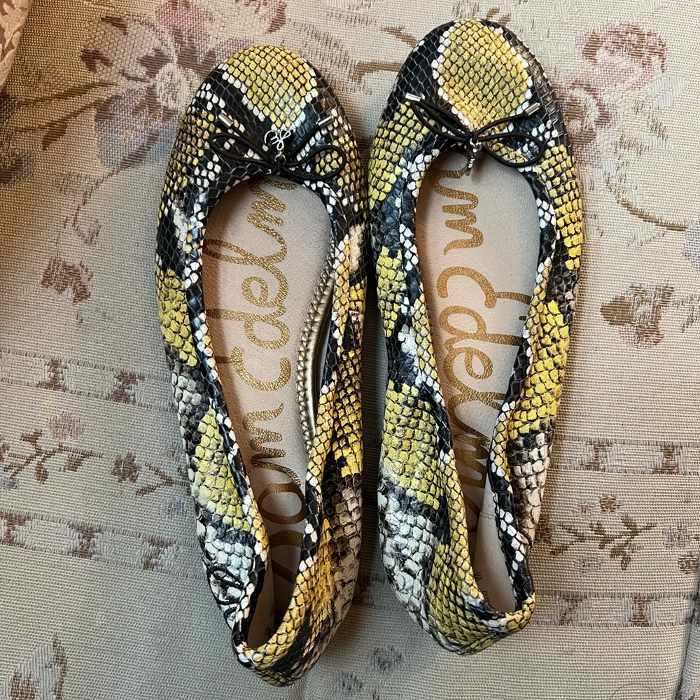 Sam Edelman Size 8 Snakeskin Ballet Flat